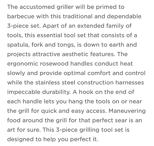 Grill set