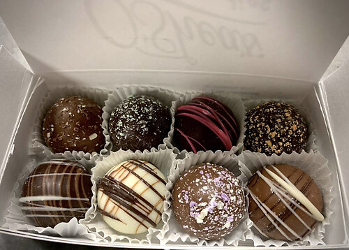 8 premium truffles