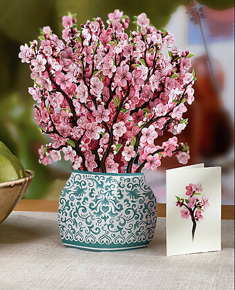 3D Cherry Blossom Tree Card