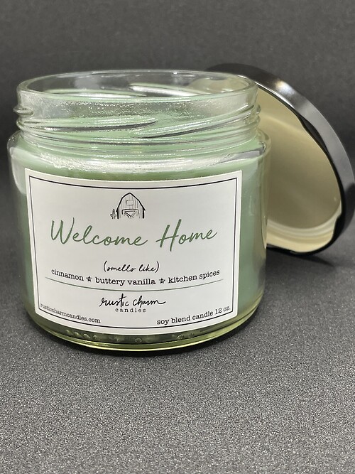 Welcome home candle