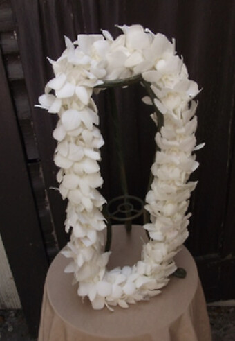 Premium White Double Lei from Oahu