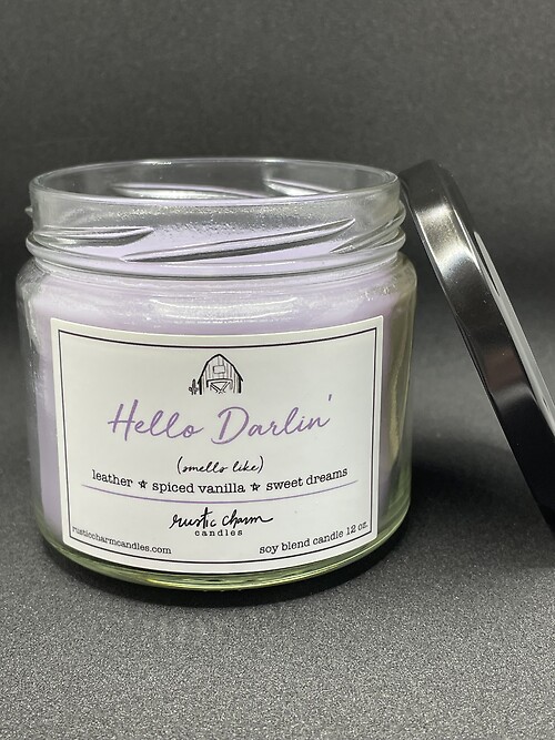 Hello Darlin candle